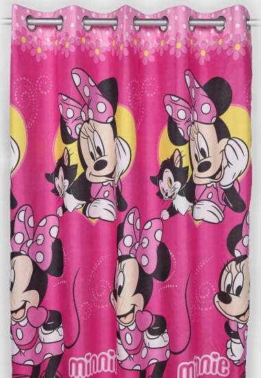 Cortina Para Quarto Estampa Minnie