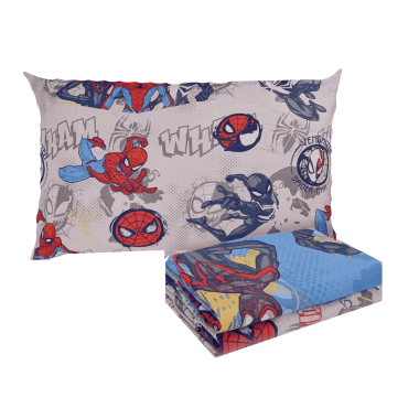 Jogo de Cama 2 Peças Homem Aranha