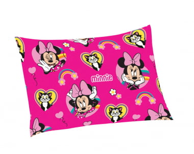 Jogo de Cama 2 Peças Minnie Rosa